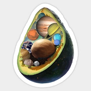 universal avocado Sticker